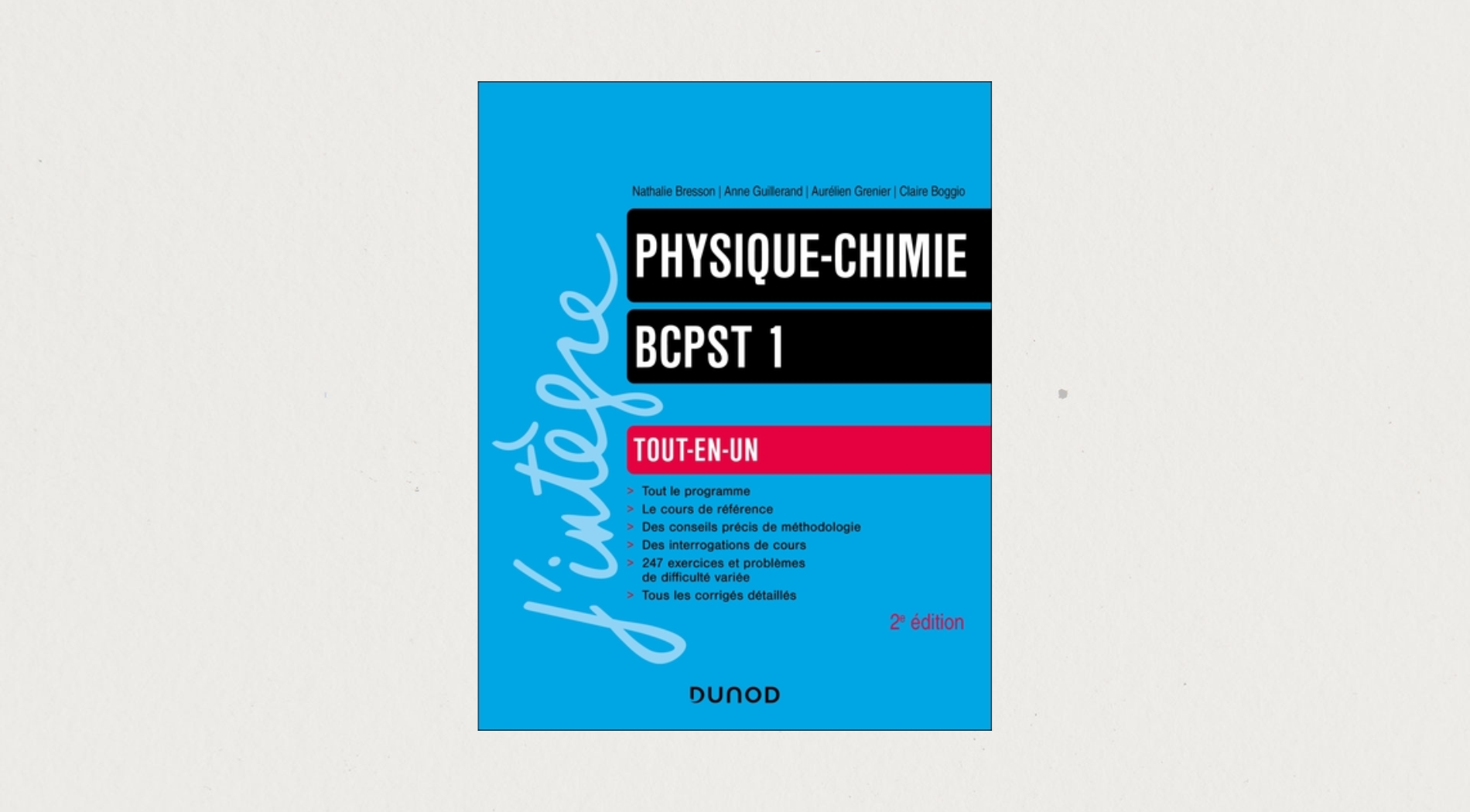 Illustration de l'article Physique-Chimie tout-en-un - BCPST 1 - 2e édition